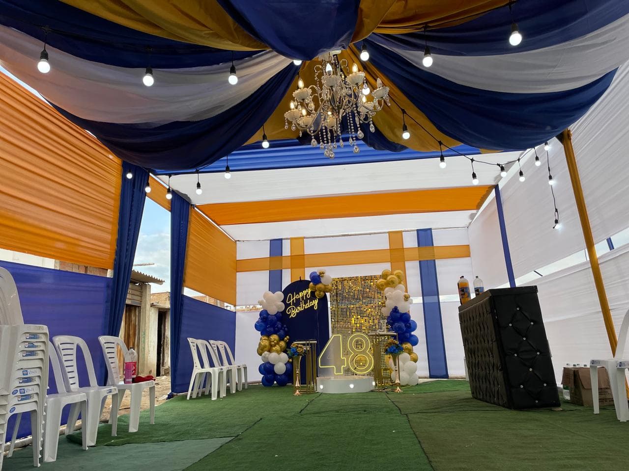 Toldo para cumpleaños 